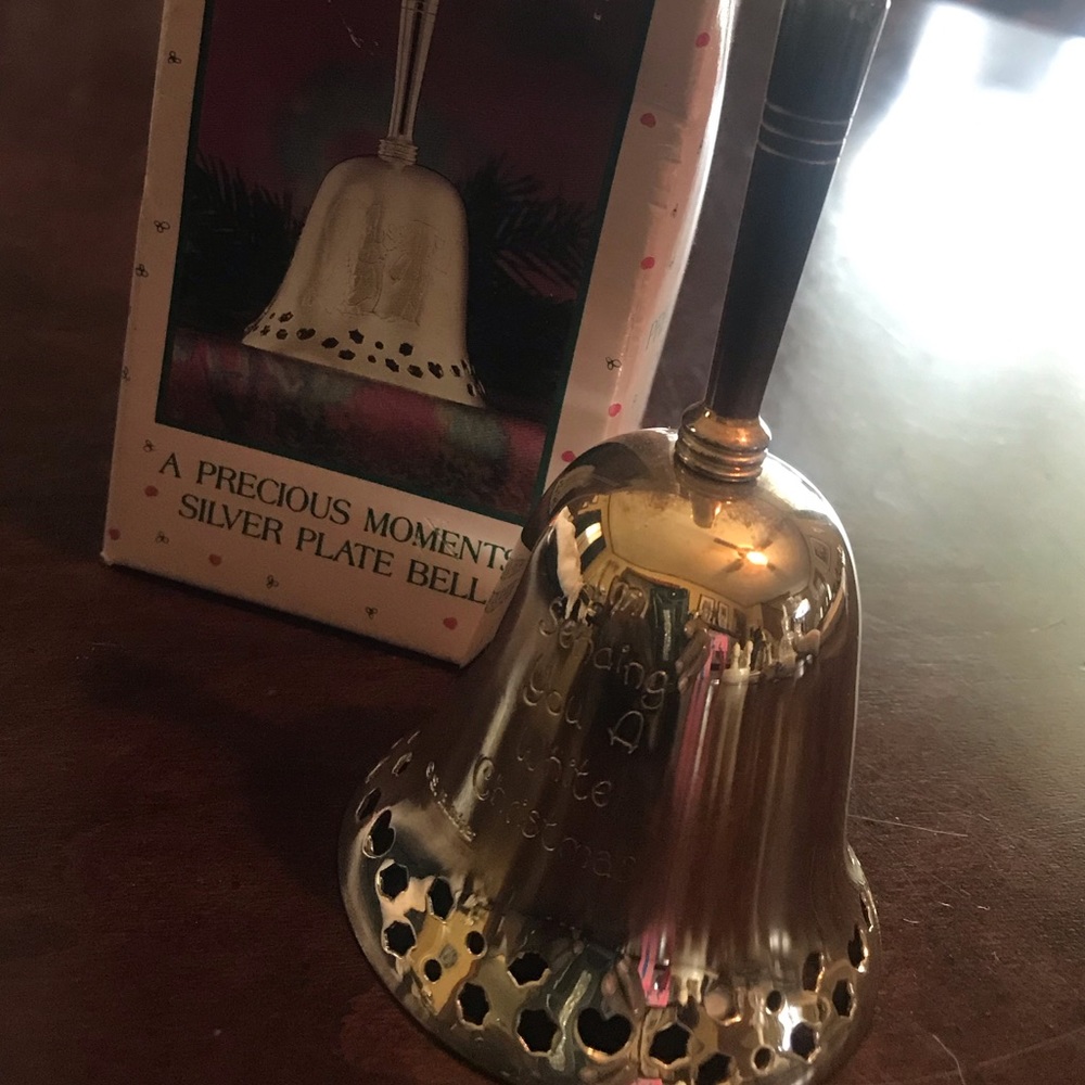 NIB Precious Moment Silver Plated Bell